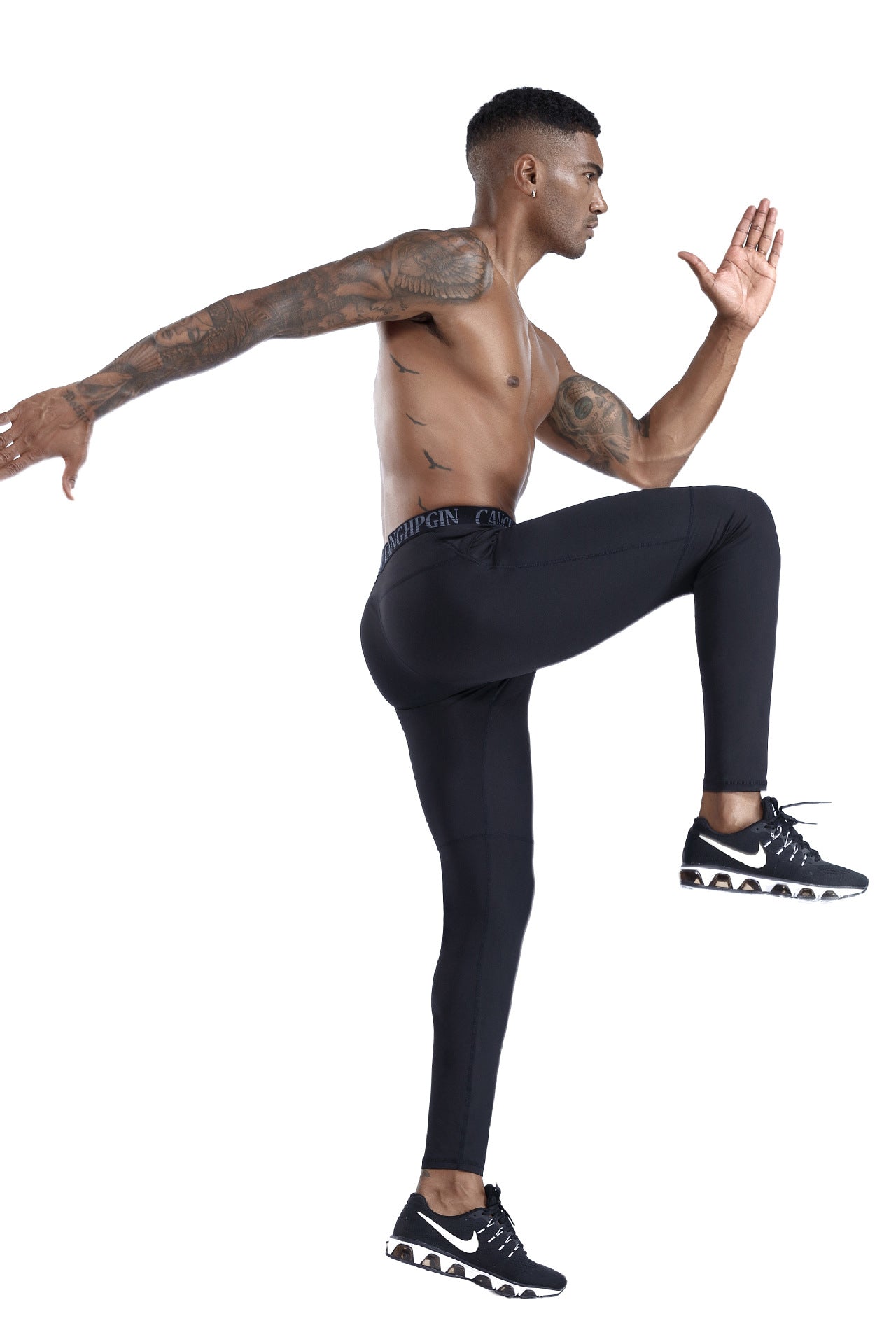 Herren-Pocket-Fitnesshose Pro Sports Running Training persevere schnell trocknend hoch