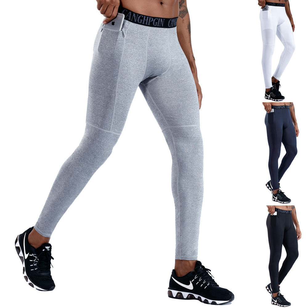 Herren-Pocket-Fitnesshose Pro Sports Running Training persevere schnell trocknend hoch
