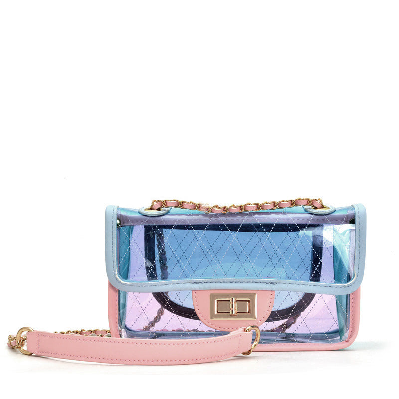sac à main coloré transparent