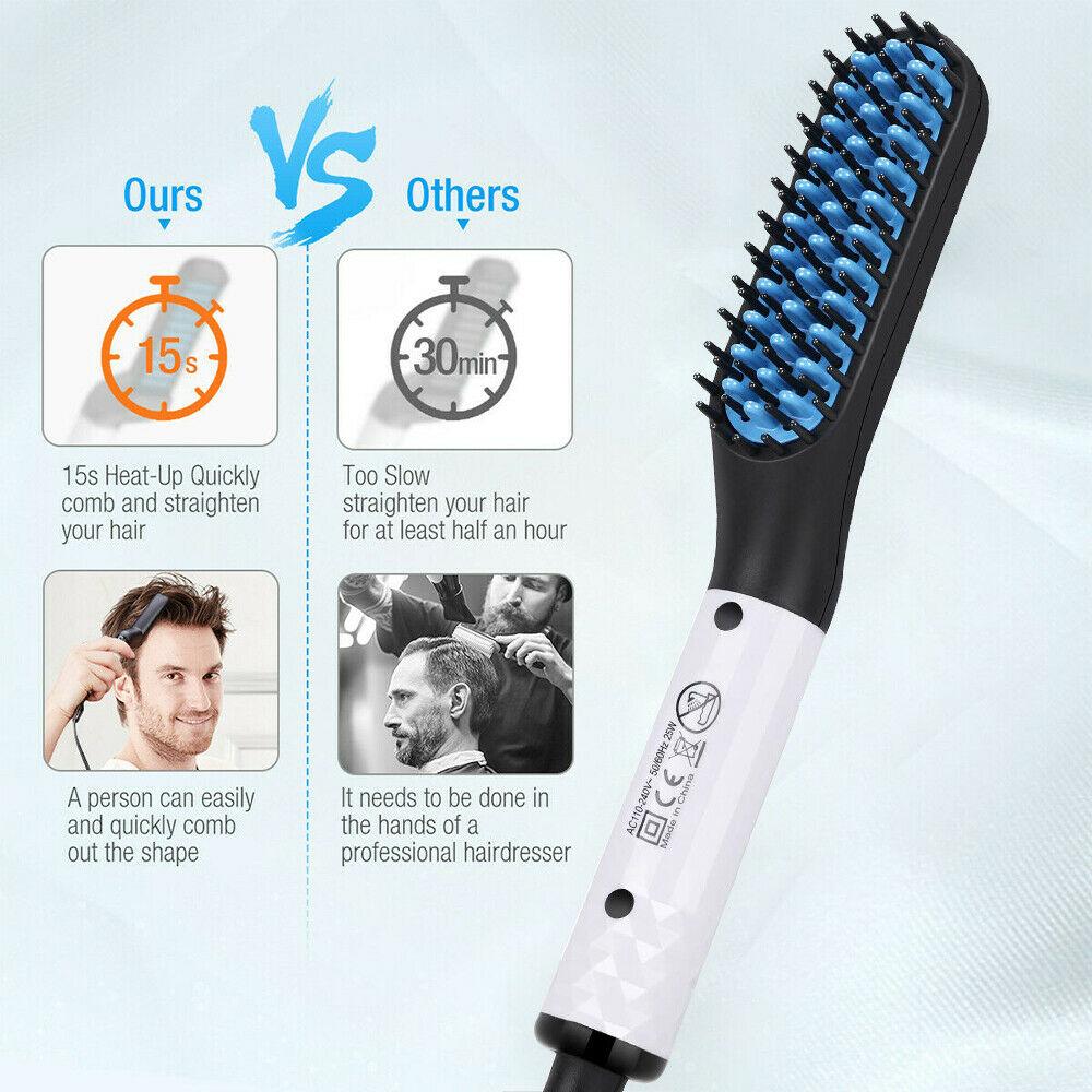 Alisador de barba multifuncional para hombres
