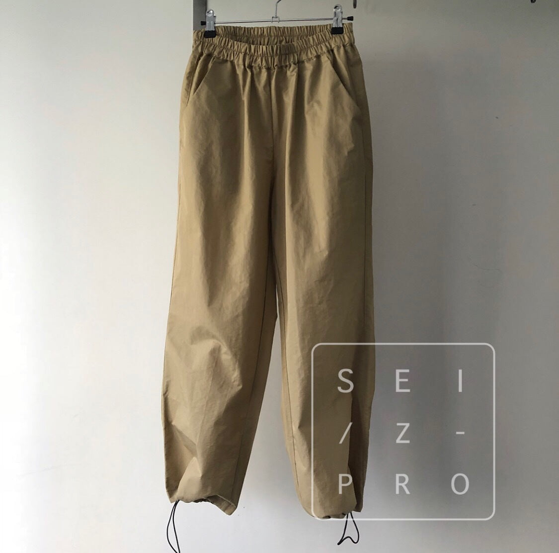 pantalones de ramo Canción plisada suelta pantalones casuales de pierna ancha marea sección delgada nueve pantalones mujeres