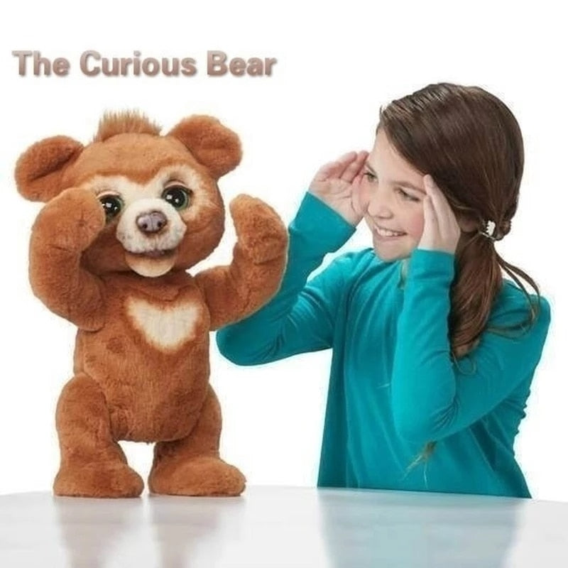 2023 nuevo el oso curioso juguete de peluche interactivo oso cargado lindo oso regalos 24CM
