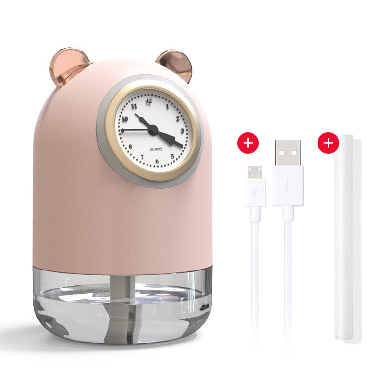 Neuer Luftbefeuchter Nettes Haustier Mini Haushalt Kleine Feuchtigkeitsspendende Aromatherapie Auto Kreativität Air Bear USB Luftbefeuchter LED Nebelhersteller