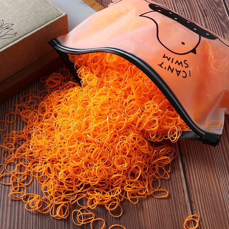 2000 stücke Mädchen Haarschmuck geschenk Nylon Gummiband Elastische Haarbänder Stirnband Kinder Pferdeschwanz Halter Bands Kinder Ornamente