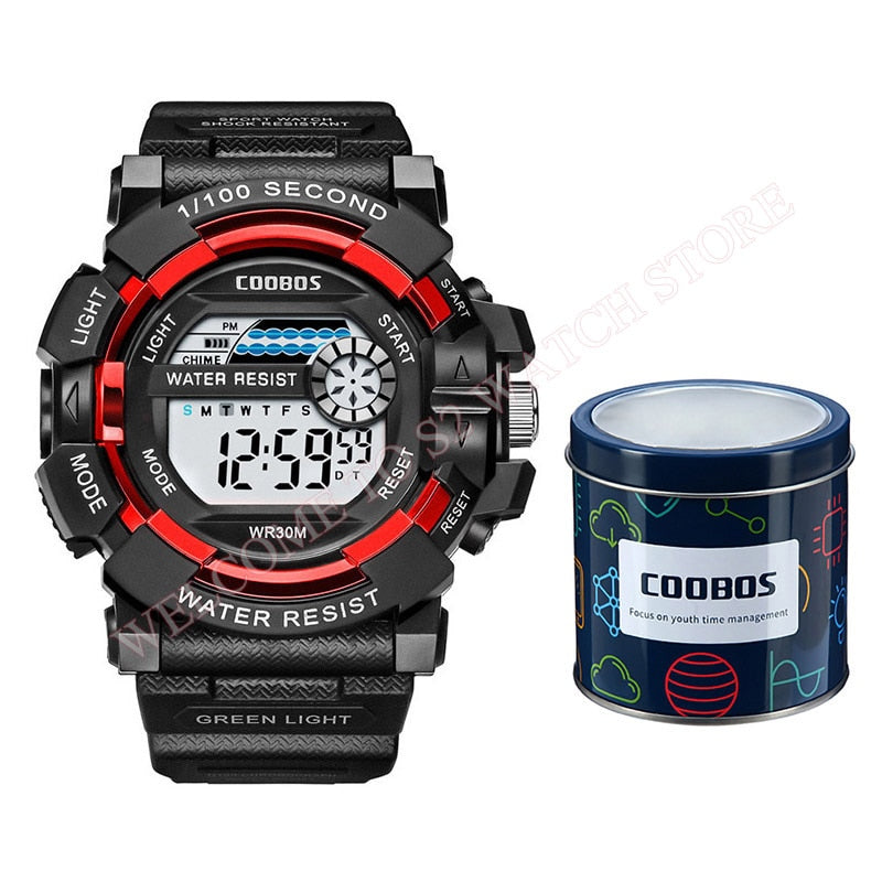 Reloj deportivo luminoso para hombre, reloj de pulsera militar con correa de silicona de gama alta, reloj Digital resistente al agua con calendario Led, reloj de hombre