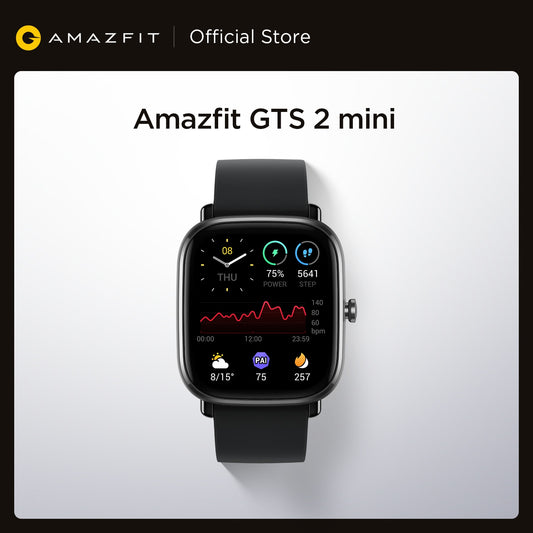 Versión Global Amazfit GTS 2 Mini GPS Smartwatch Pantalla AMOLED 70 Modos deportivos Monitoreo del sueño SmartWatch para Android para iOS