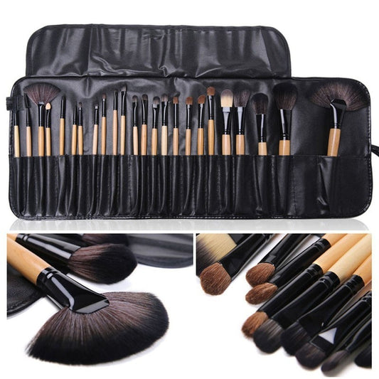 Gift Bag Of  24 pcs Makeup Brush Sets Professional Cosmetics Brushes Eyebrow Powder Foundation Shadows Pinceaux Make Up Tools