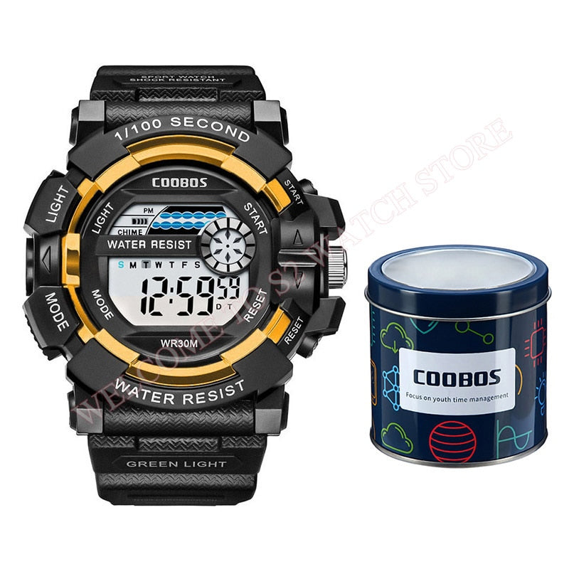 Reloj deportivo luminoso para hombre, reloj de pulsera militar con correa de silicona de gama alta, reloj Digital resistente al agua con calendario Led, reloj de hombre