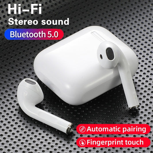 Auriculares originales i12 tws estéreo inalámbricos 5,0 Bluetooth auriculares con caja de carga para teléfonos inteligentes iPhone Android Xiaomi