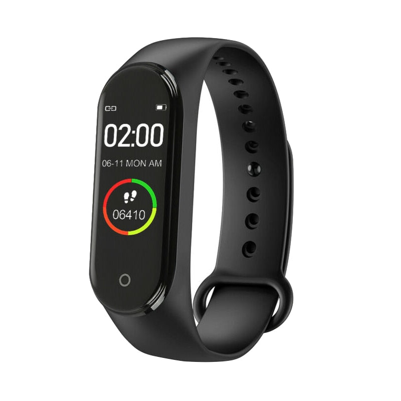 M4 Smart Digital Watch Armband für Männer Frauen mit Herzfrequenzüberwachung Laufen Schrittzähler Kalorienzähler Gesundheit Sport Tracker