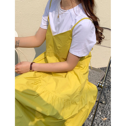 Wei Yong Song Dress 2023 New Korean version of the loose waist design is irregular summer skirt