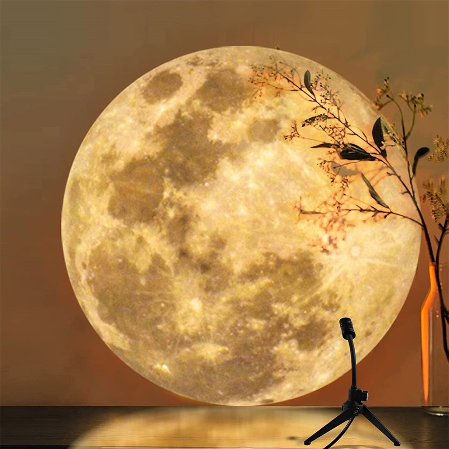 2 In 1 Earth Moon Projection Led Lamp 360° Rotatable USB Starry Sky Projector Night Light For home Bedroom Decor